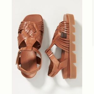 NWOT Anthropologie Bernardo “Cora” Sandals Sz 7.5